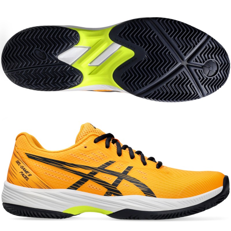 Asics Gel Game 9 Padel stadium orange midnight heren 2024 Asics Gel Game 9 Padel stadium orange midnight heren 2024