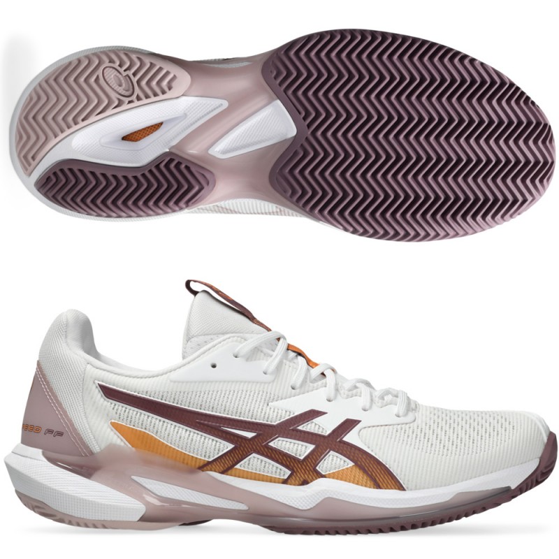 Asics Solution Speed FF 3 Clay white dusty mauve dames 2024
