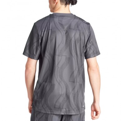Adidas Club Graph carbon zwarte t-shirt