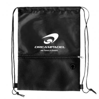 Dreampadel zwart gymsack tas