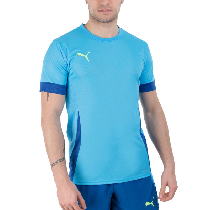 Puma Individual Padel Tee blauw t-shirt Puma Individual Padel Tee blauw t-shirt
