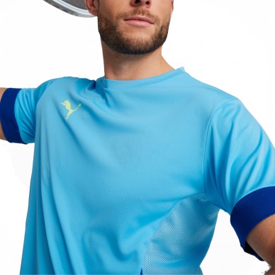 Puma Individual Padel Tee blauw t-shirt