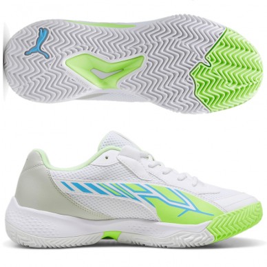 Puma Nova Court wit lichtblauwe heren 2024