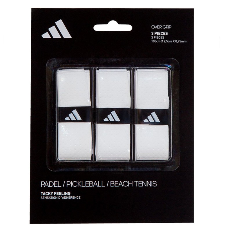 Overgrips Adidas Tacky blanco microperforado