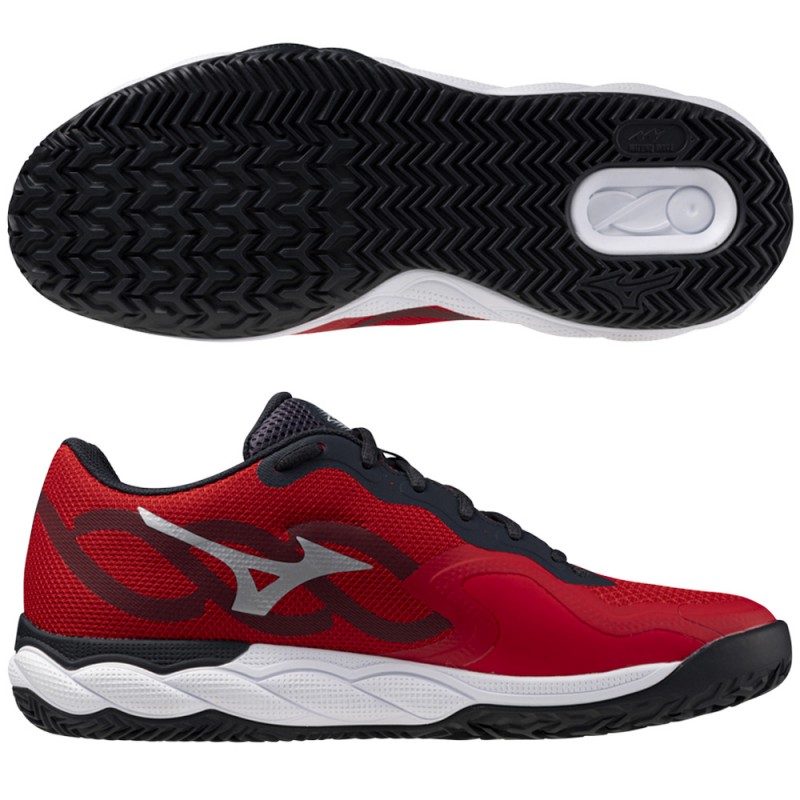 Mizuno Wave Enforce Court Padel salsa white vulcan heren 2024 Mizuno Wave Enforce Court Padel salsa white vulcan heren 2024