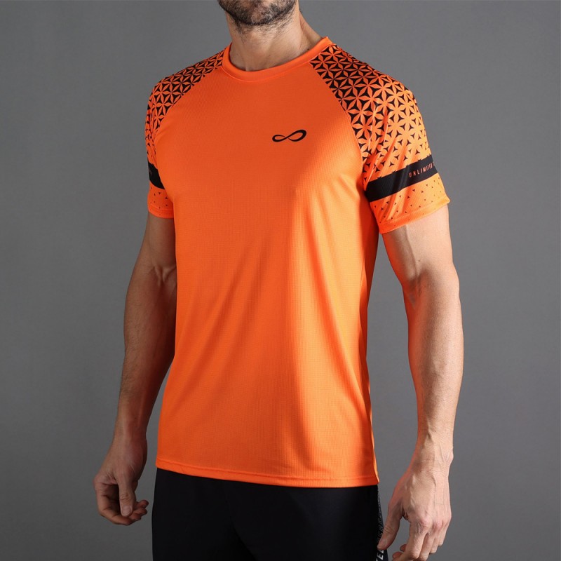 Endless Feisty Geo oranje T-shirt
