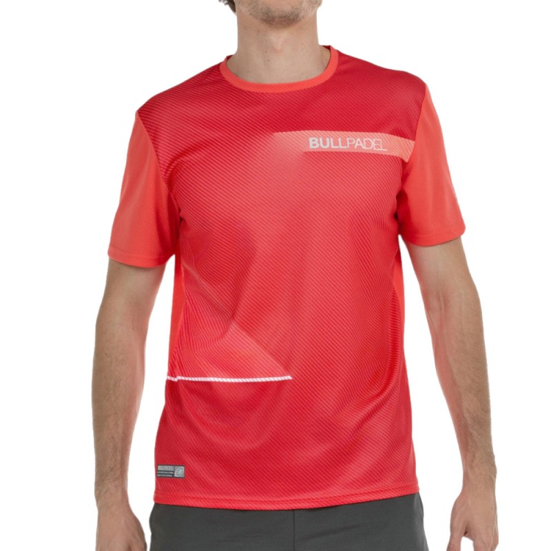 Bullpadel Carino frambozenkleurig t-shirt Bullpadel Carino frambozenkleurig t-shirt