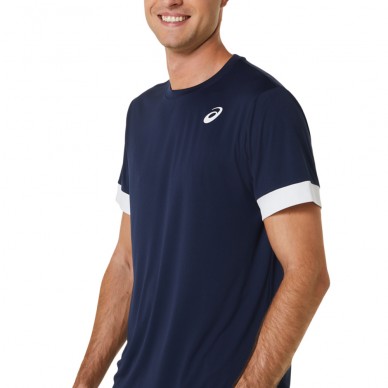 Asics Court SS Top donkerblauw t-shirt