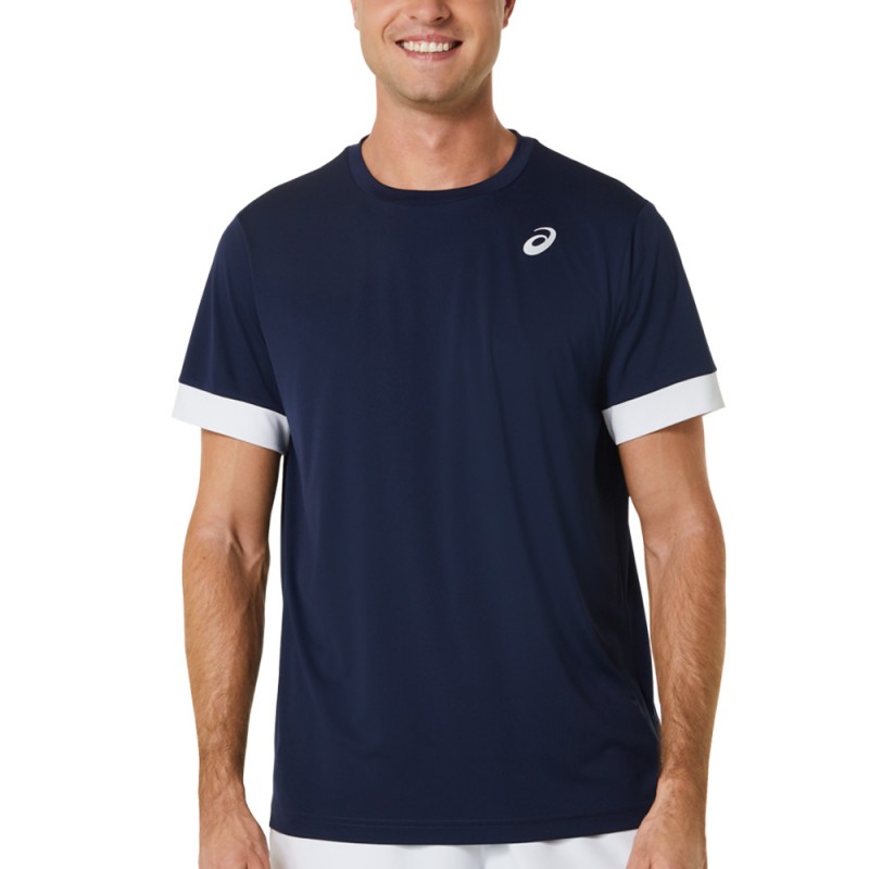 Asics Court SS Top donkerblauw t-shirt