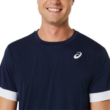 Asics Court SS Top donkerblauw t-shirt