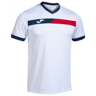Joma Court wit rood t-shirt