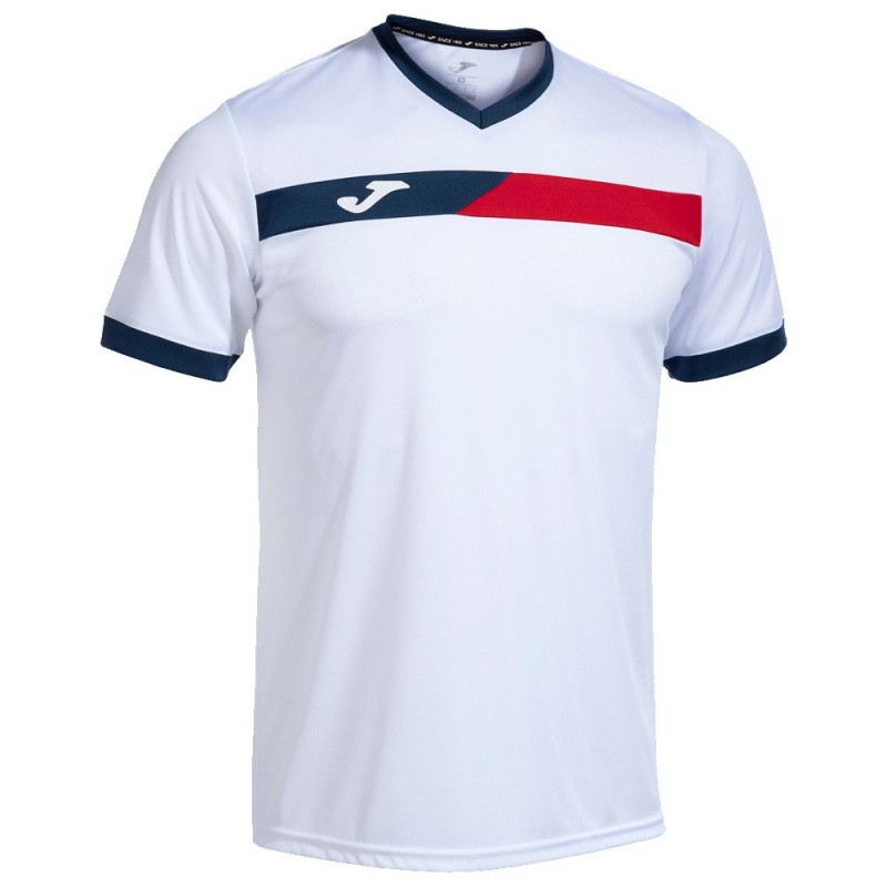 Joma Court wit rood t-shirt Joma Court wit rood t-shirt
