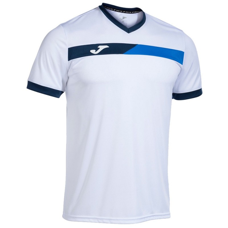 Joma Court wit royal t-shirt Joma Court wit royal t-shirt
