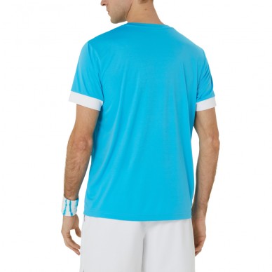 Asics Men Court SS Top blauw t-shirt