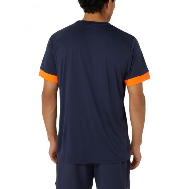 Asics Men Court SS Top donkerblauwe t-shirt