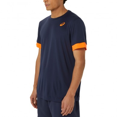 Asics Men Court SS Top donkerblauwe t-shirt