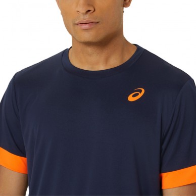 Asics Men Court SS Top donkerblauwe t-shirt