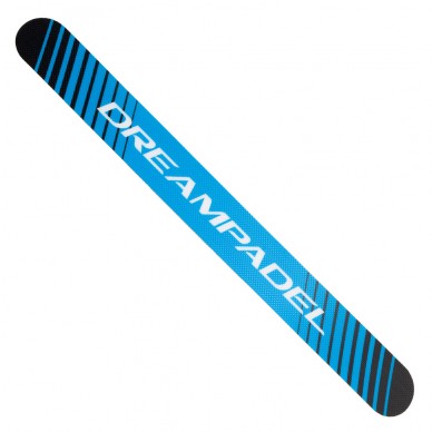 Dreampadel beschermer logo wit blauw
