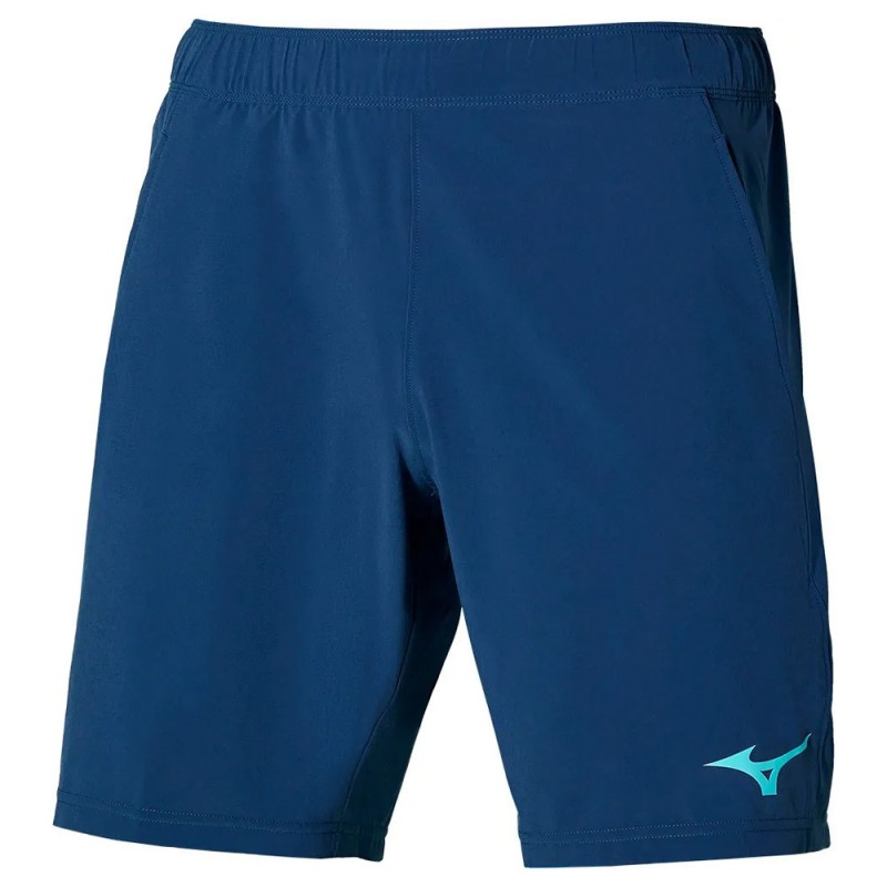 Mizuno Tennis 8 In Flex marineblauw shorts Mizuno Tennis 8 In Flex marineblauw shorts