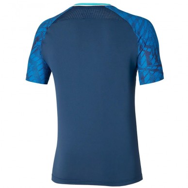 Mizuno Tennis Mugen Shadow Tee marineblauw T-shirt