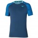 Mizuno Tennis Mugen Shadow Tee marineblauw T-shirt