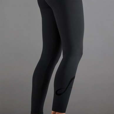 Endless Cross Pocket zwarte petroleum tights