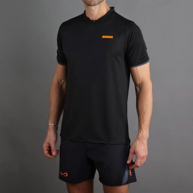 Endless Bravery zwart oranje polo