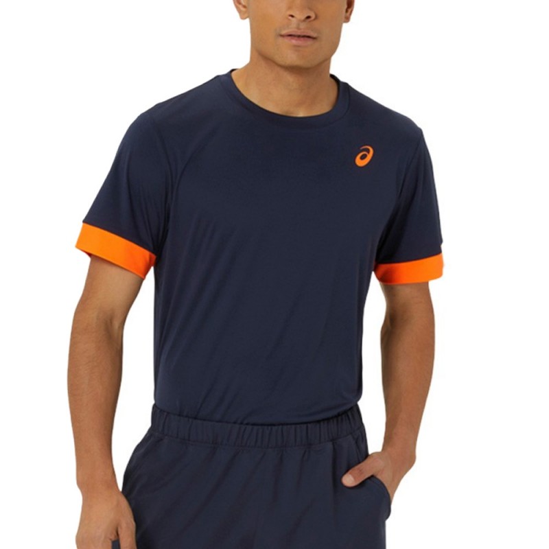 Asics Men Court SS Top donkerblauwe t-shirt