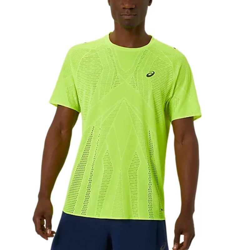Asics Metarun SS Top gele t-shirt Asics Metarun SS Top gele t-shirt