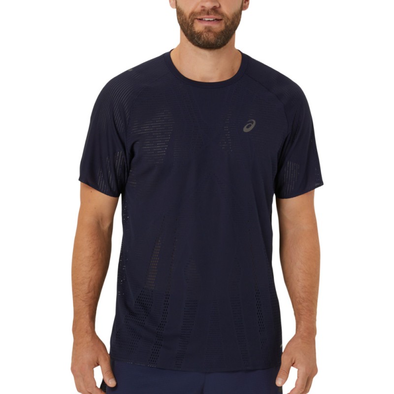 Asics Metarun SS Top marineblauwe T-shirt Asics Metarun SS Top marineblauwe T-shirt