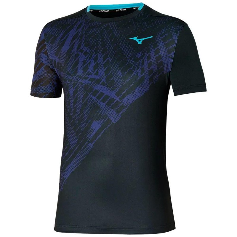 Mizuno Tennis Mug Shadow Graphic Tee zwart t-shirt Mizuno Tennis Mug Shadow Graphic Tee zwart t-shirt