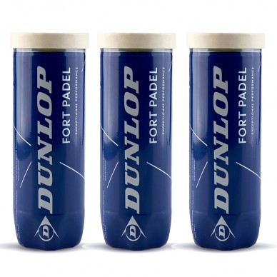 Dunlop pack 3 Fort Padel 3x3 Stucks