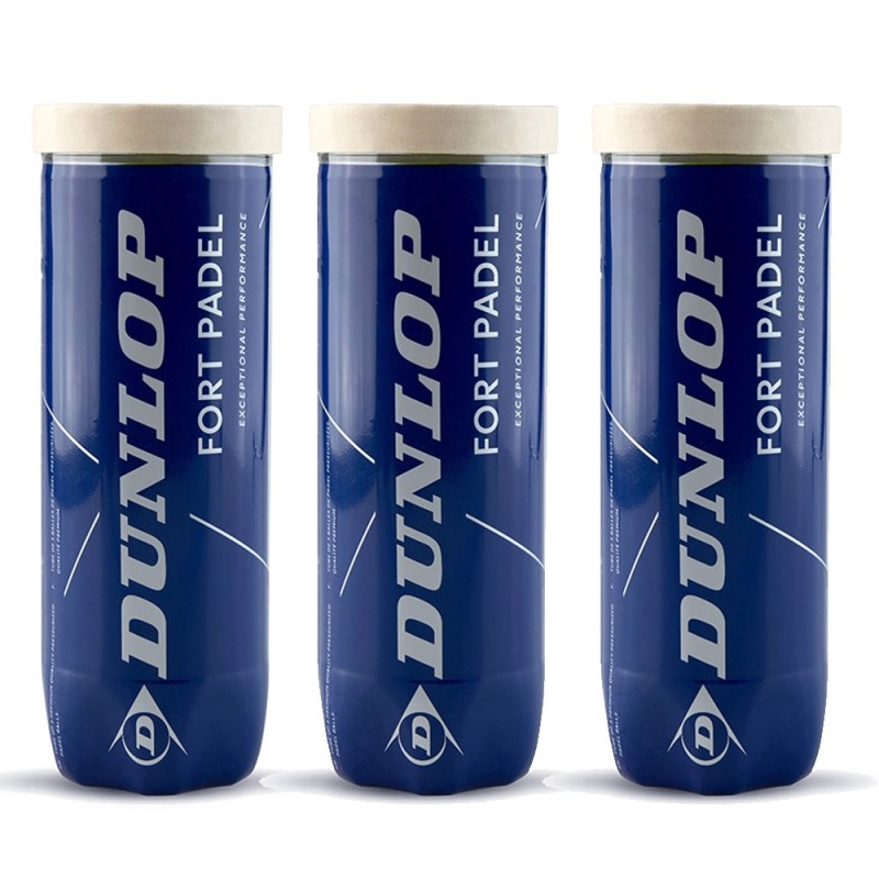 Dunlop pack 3 Fort Padel 3x3 Stucks