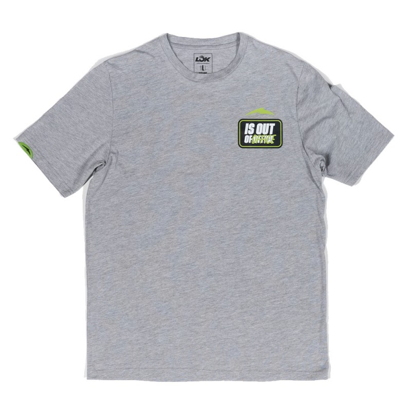 Lok Out Of Office By Mr. M grijs T-shirt Lok Out Of Office By Mr. M grijs T-shirt