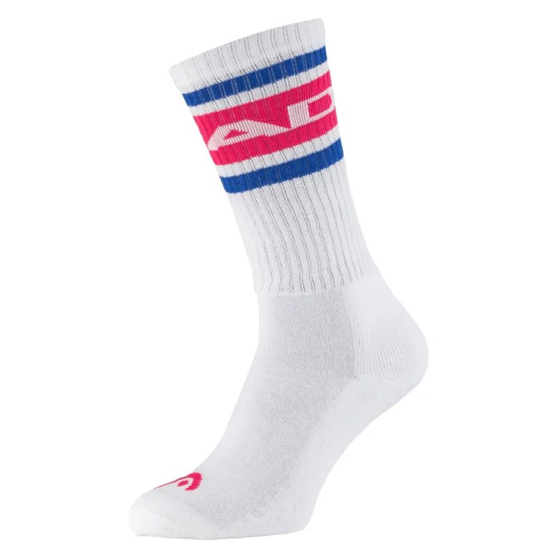 Head Tennis 1P Long Crew magenta royal sokken
