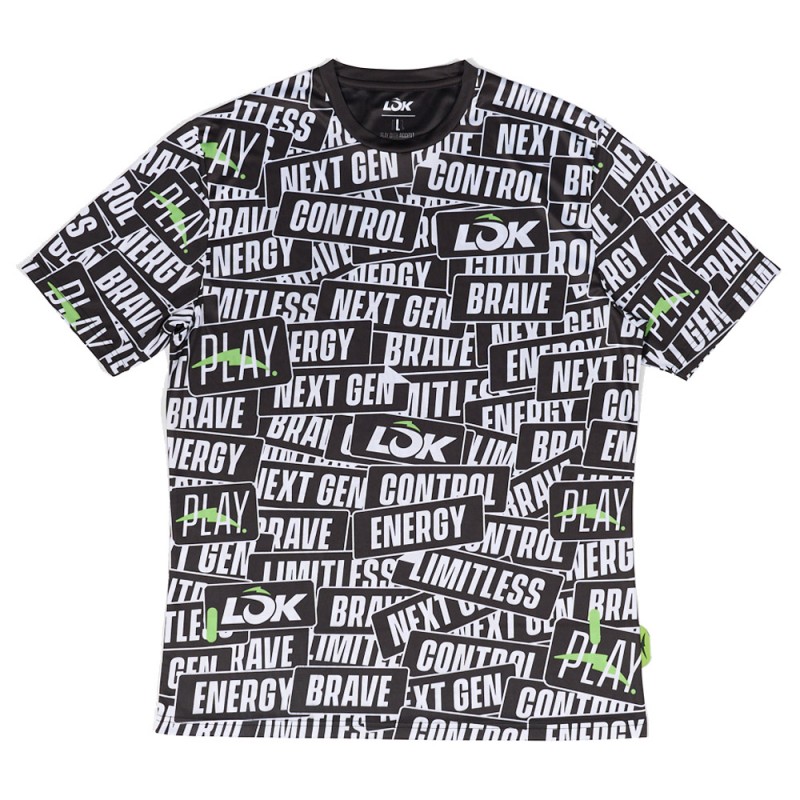 Lok Sticker Storm zwart T-shirt