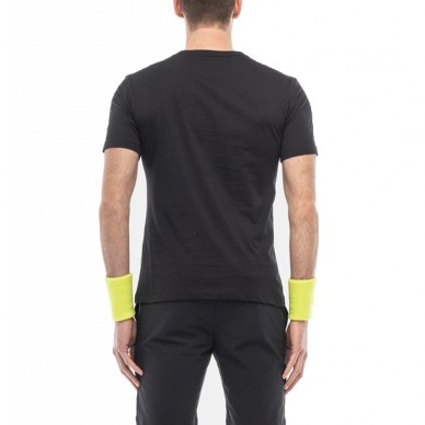 Hydrogen Sketch marineblauw fluor geel t-shirt