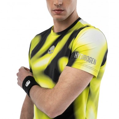 Hydrogen Psychedelic Tech groen shirt