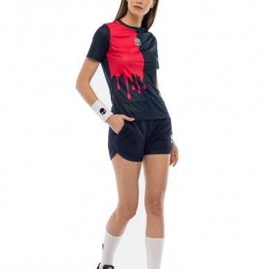 Hydrogen Drip Tech marineblauw fuchsia fluor T-shirt