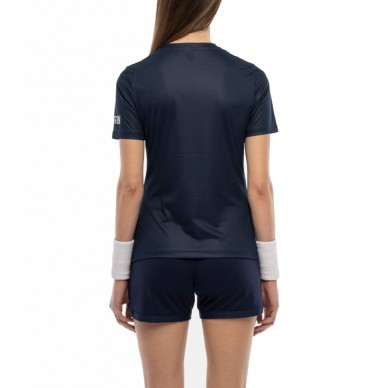 Hydrogen Drip Tech marineblauw fuchsia fluor T-shirt