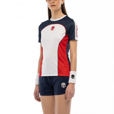 Hydrogen Heritage Tech wit rood marineblauw T-shirt