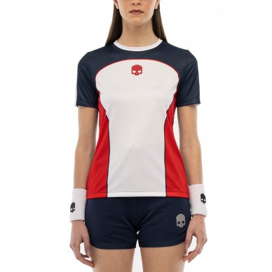 Hydrogen Heritage Tech wit rood marineblauw T-shirt