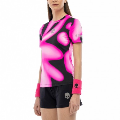 Hydrogen Psychedelic Tech fuchsia T-shirt