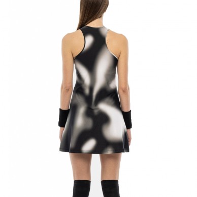 Hydrogen Pshychedelic Tech grijze dress