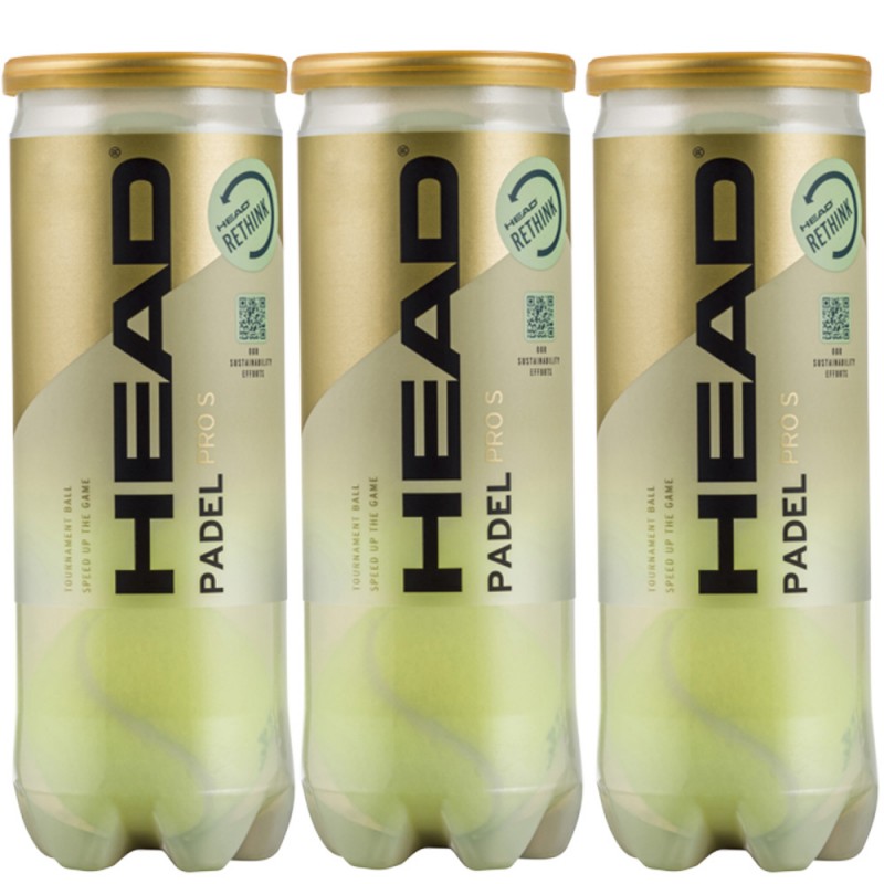 Pack 3 Blikjes Ballen Head Padel Pro S Pack 3 Blikjes Ballen Head Padel Pro S