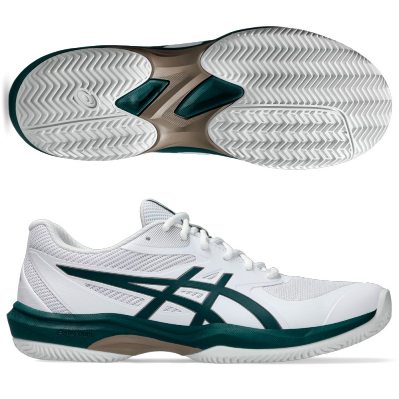 Asics Game FF Clay white saxon green heren 2025 Asics Game FF Clay white saxon green heren 2025