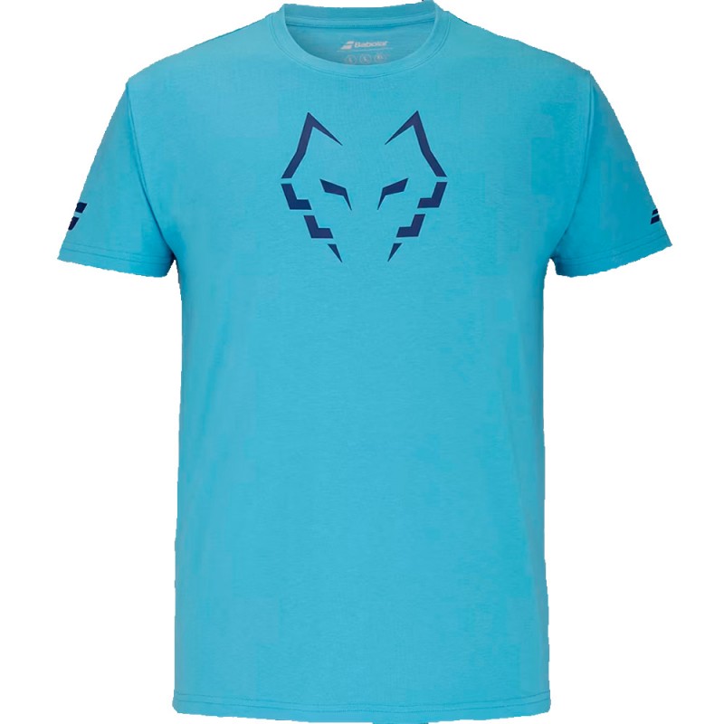 Babolat Cotton Tee Lebrón Blauw Cyaan T-shirt Babolat Cotton Tee Lebrón Blauw Cyaan T-shirt