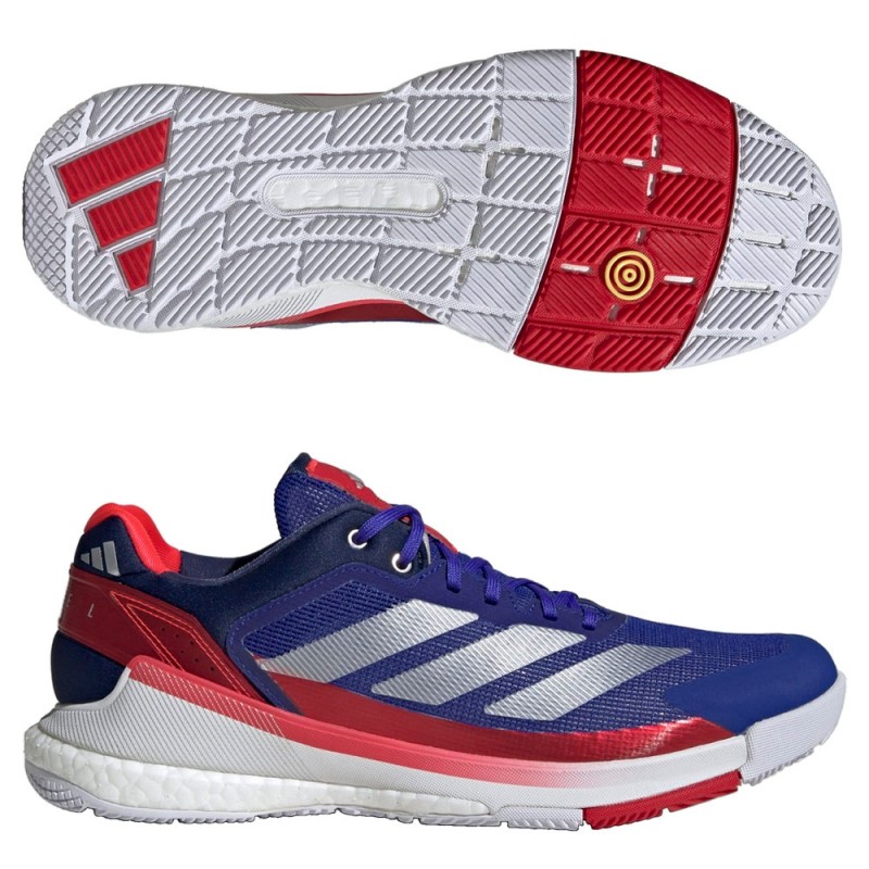 Adidas Crazyquick Boost Padel M Lucid Blue Silver heren 2025 Adidas Crazyquick Boost Padel M Lucid Blue Silver heren 2025