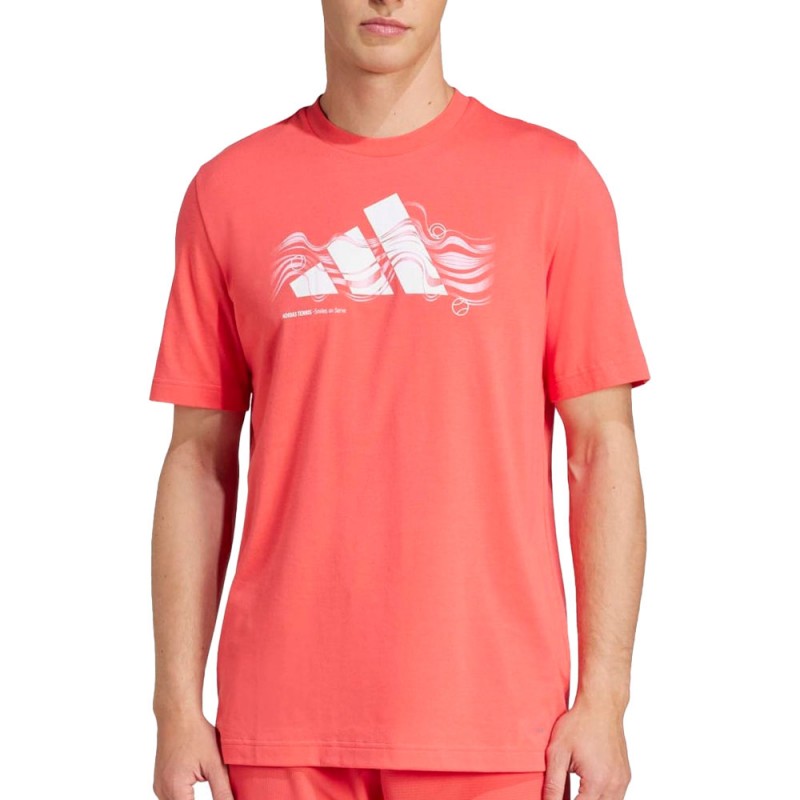 Adidas M TNS Logo rode T-Shirt