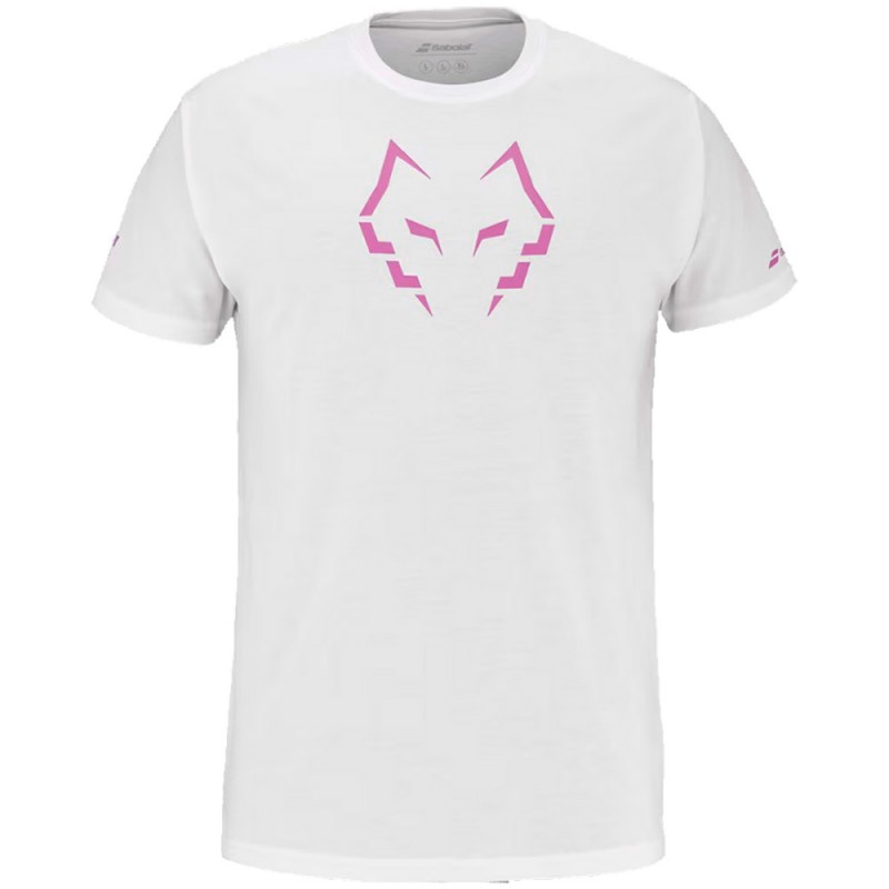 Babolat Cotton Tee Lebrón Wit T-shirt Babolat Cotton Tee Lebrón Wit T-shirt